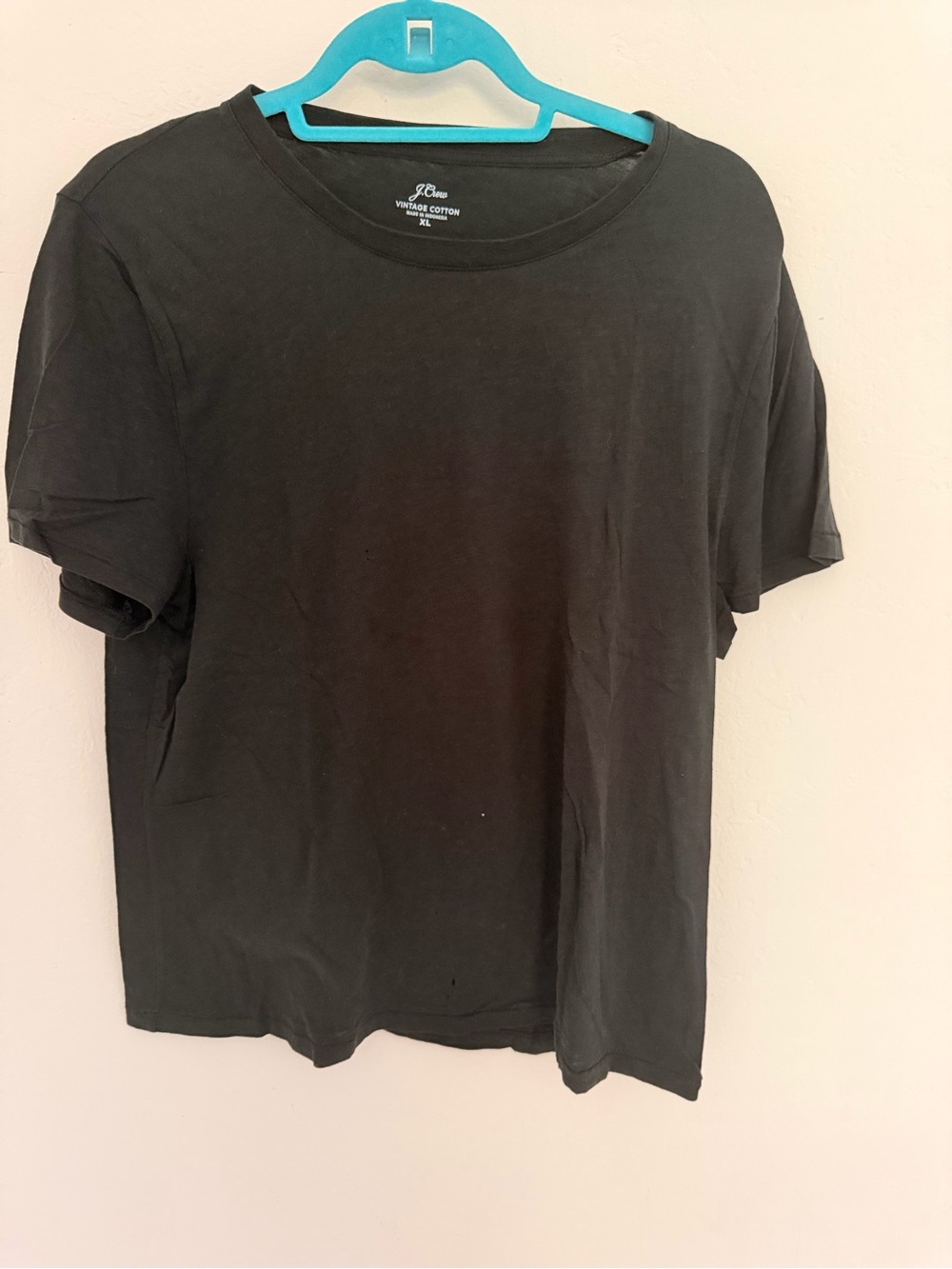 J. Crew Black Short Sleeve Cotton Crewneck Tee